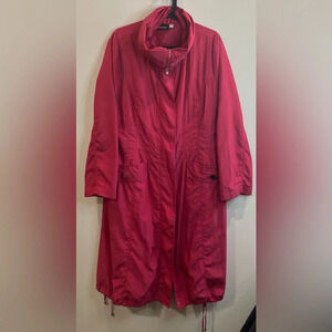 GODSKE Sz 42 Drawstrings Bottom and Waist  Pockets Lined Lagenlook Raincoat